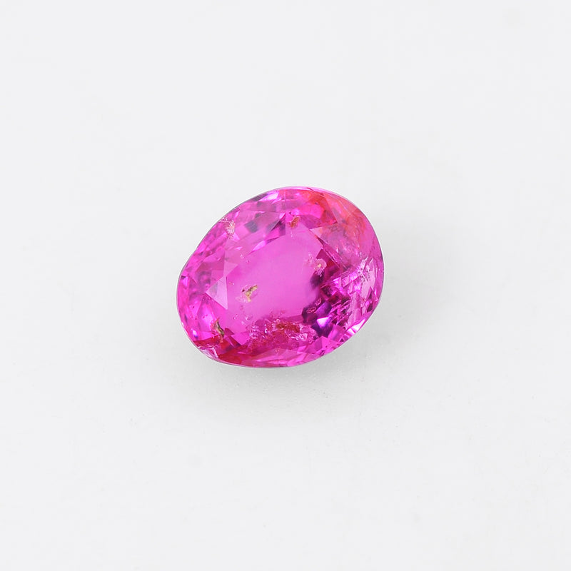 1 pcs Ruby  - 2.45 ct - Oval - Red