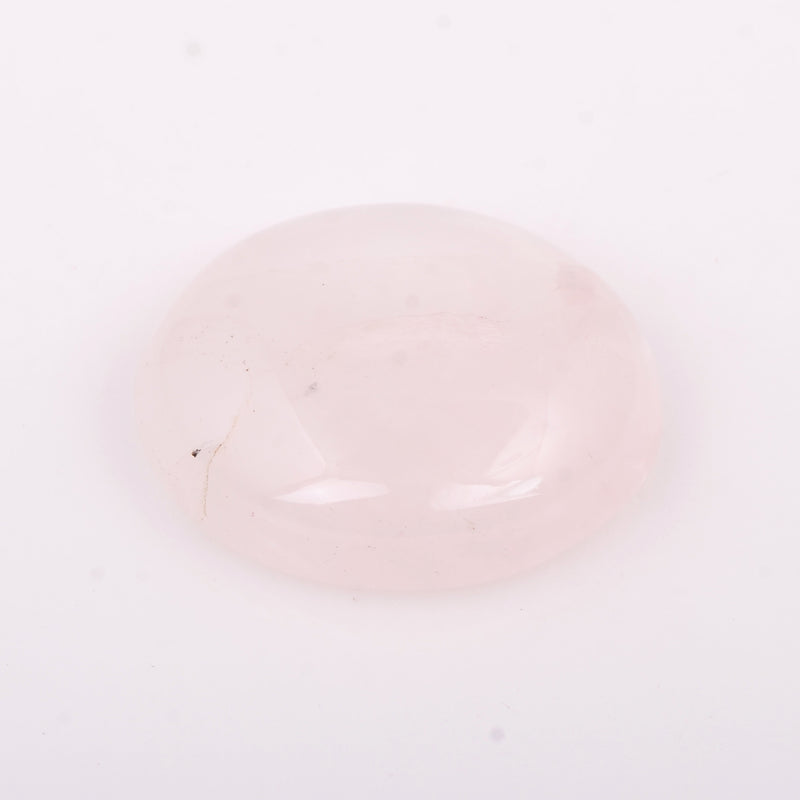 Oval Pink Color Rose Quartz Gemstone 25 Carat
