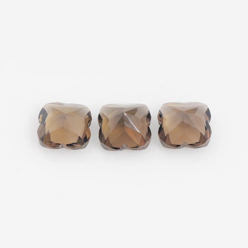 Square Brown Color Smoky Quartz Gemstone 11.30 Carat