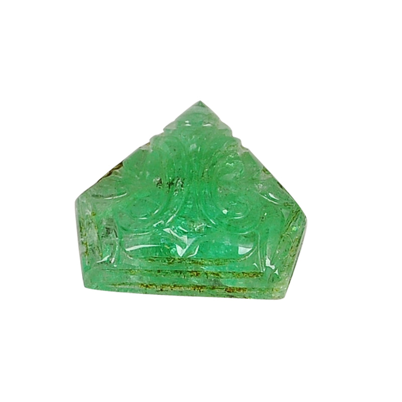 16.95 Carat Green Color Fancy Emerald Gemstone