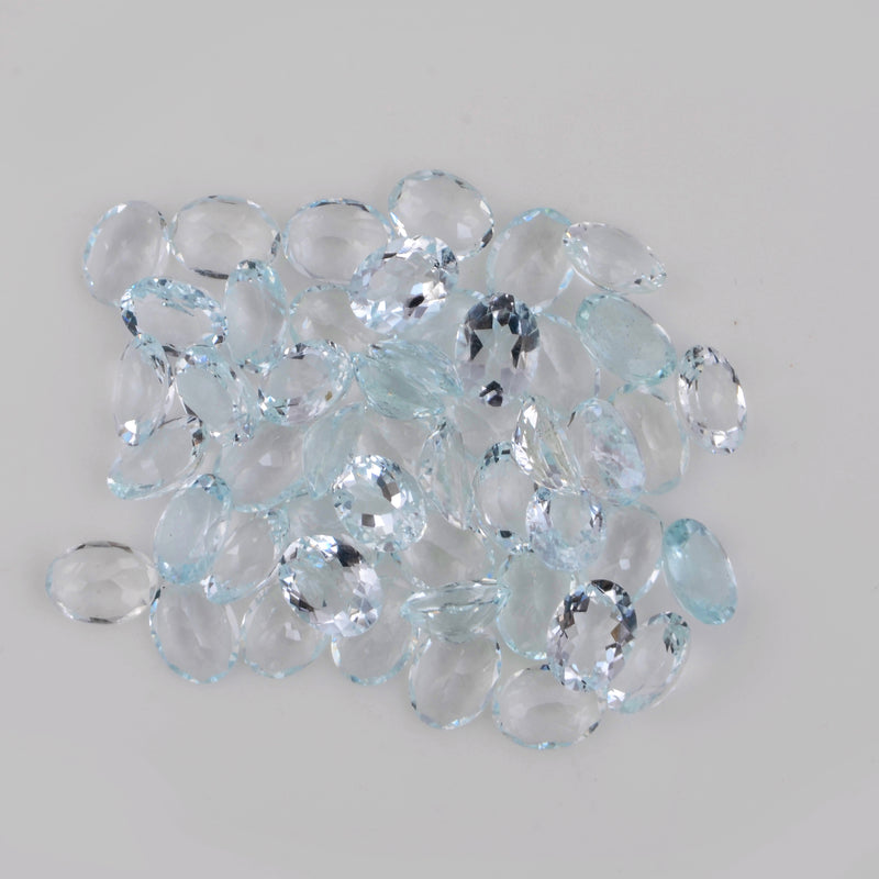 49.55 Carat Oval Blue Aquamarine Gemstone