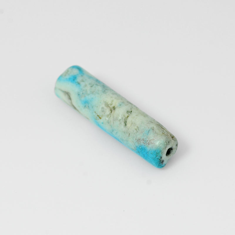 Tube Blue Color Turquoise Gemstone 12.90 Carat