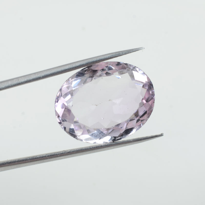 7.60 Carat Pink Color Oval Amethyst Gemstone