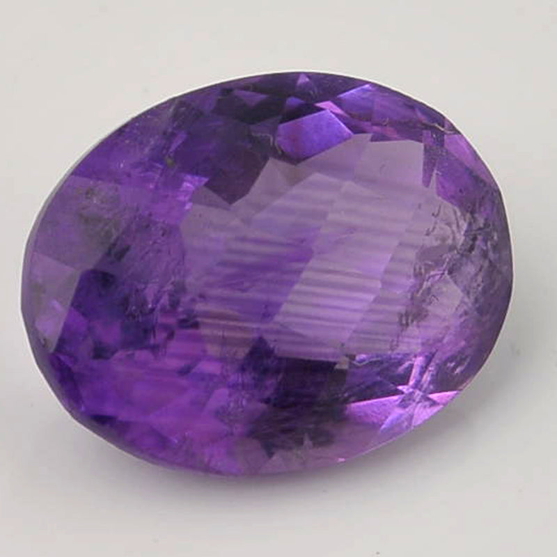 8.50 Carat Purple Color Oval Amethyst Gemstone