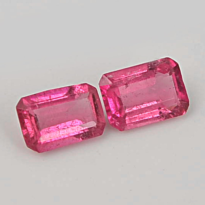 0.95 Carat Pink Color Octagon Tourmaline Gemstone