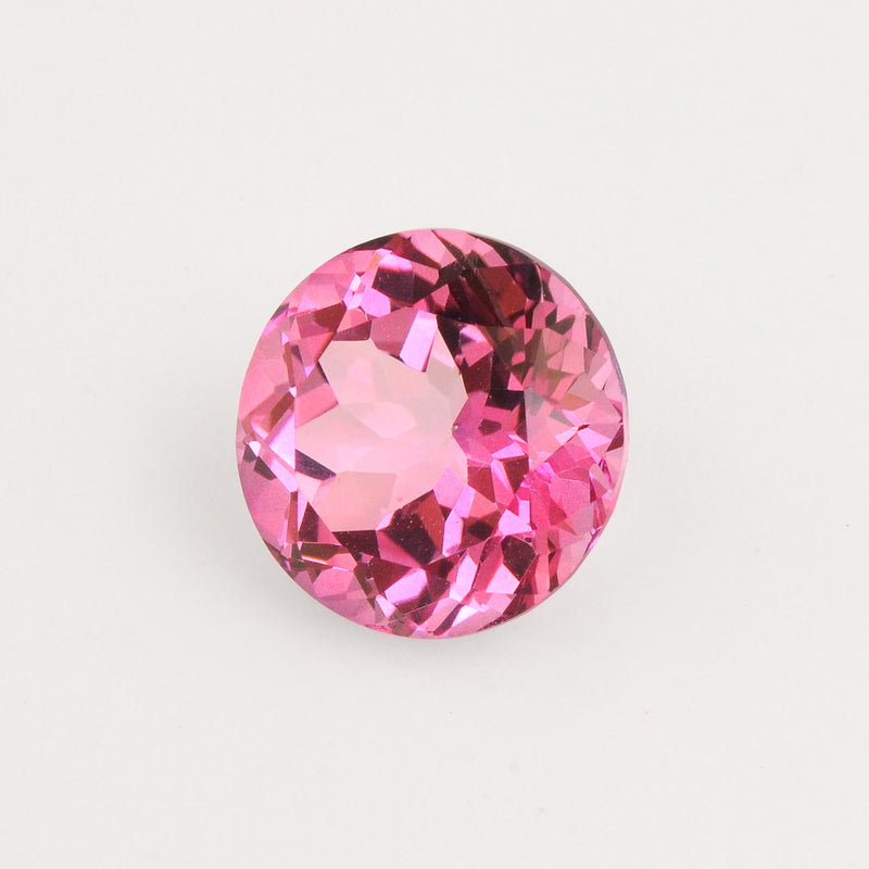 Round Pink Topaz Gemstone 10.10 Carat
