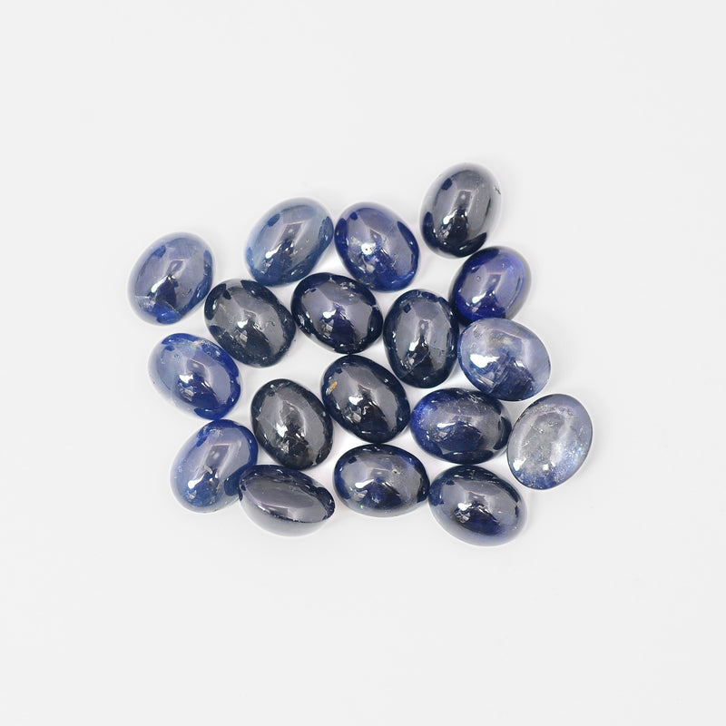 18 pcs Sapphire  - 33.98 ct - Oval - Blue