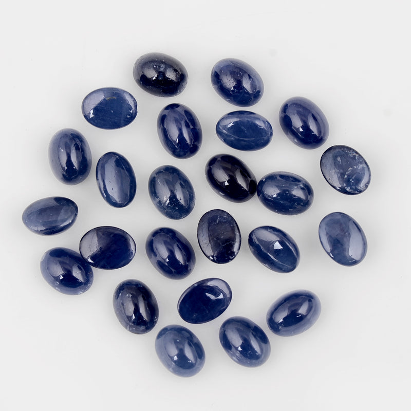 24 pcs Sapphire  - 50.7 ct - Oval - Blue