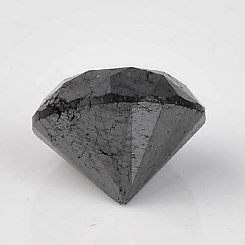 3.92 Carat Brilliant Round Black Diamond-AIG Certified