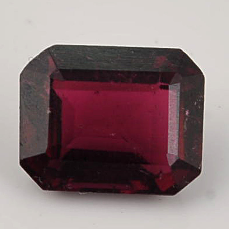 3.61 Carat Deep Purplish Pink Color Octagon Rubellite-IGI Certified