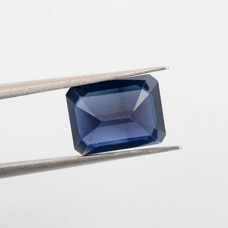 Octagon Blue Color Sapphire Gemstone 2.48 Carat