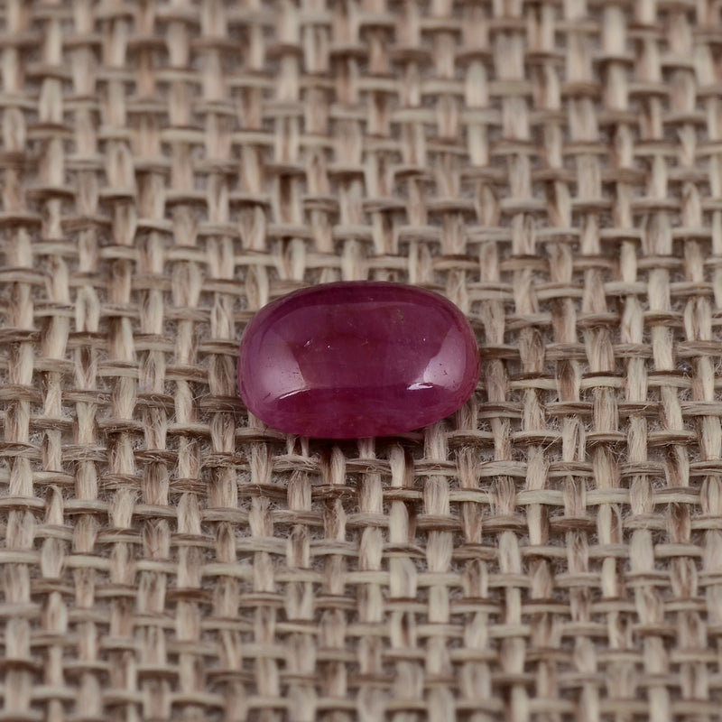 Cushion Cabochon Red Color Ruby Gemstone 2.33 Carat