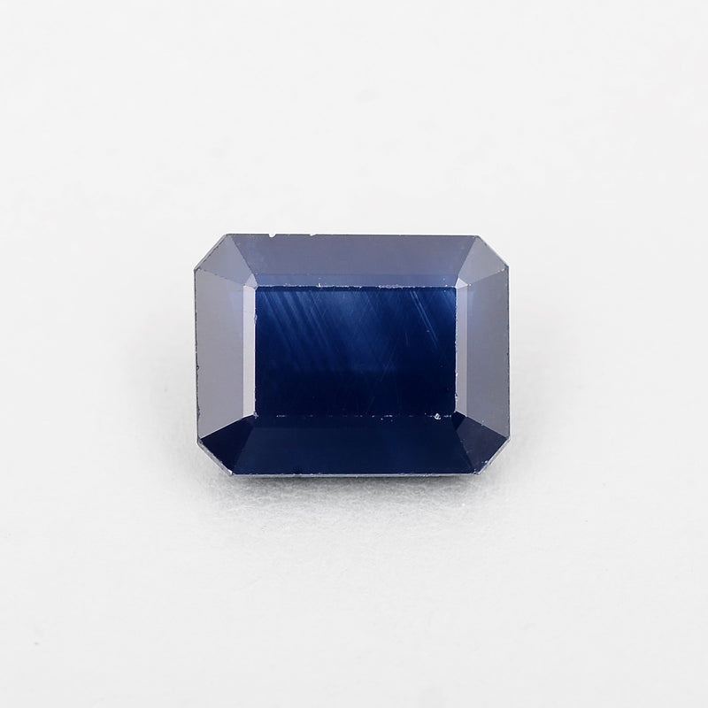 Octagon Blue Color Sapphire Gemstone 2.83 Carat