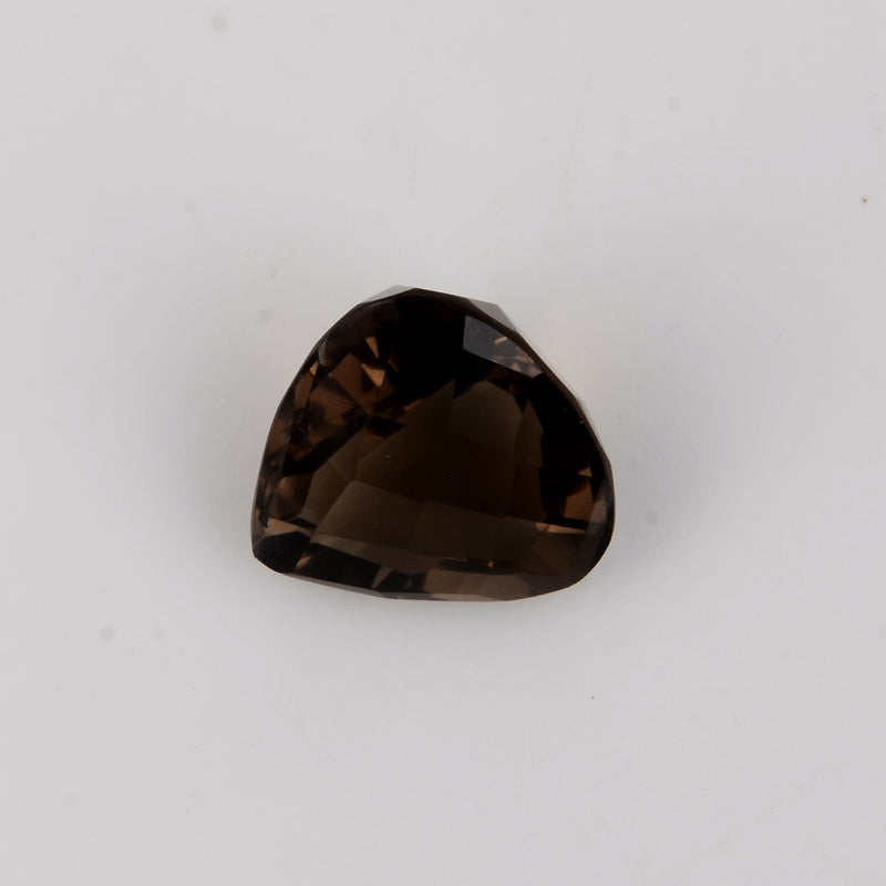 19.39 Carat Brown Color Heart Smoky Quartz Gemstone
