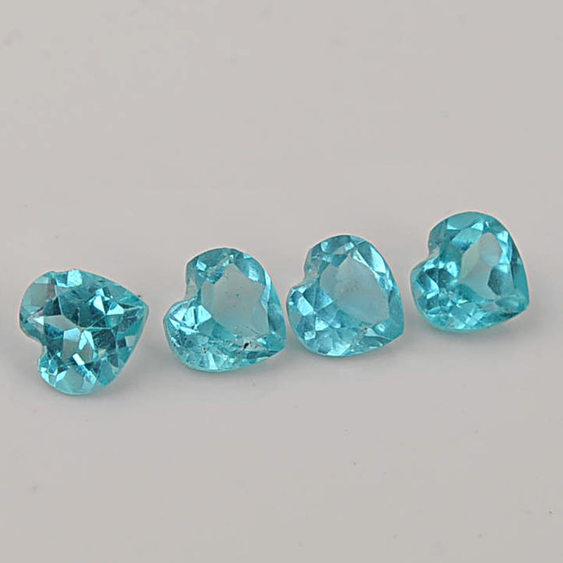 2.10 Carat Greenish Blue Color Heart Apatite Gemstone