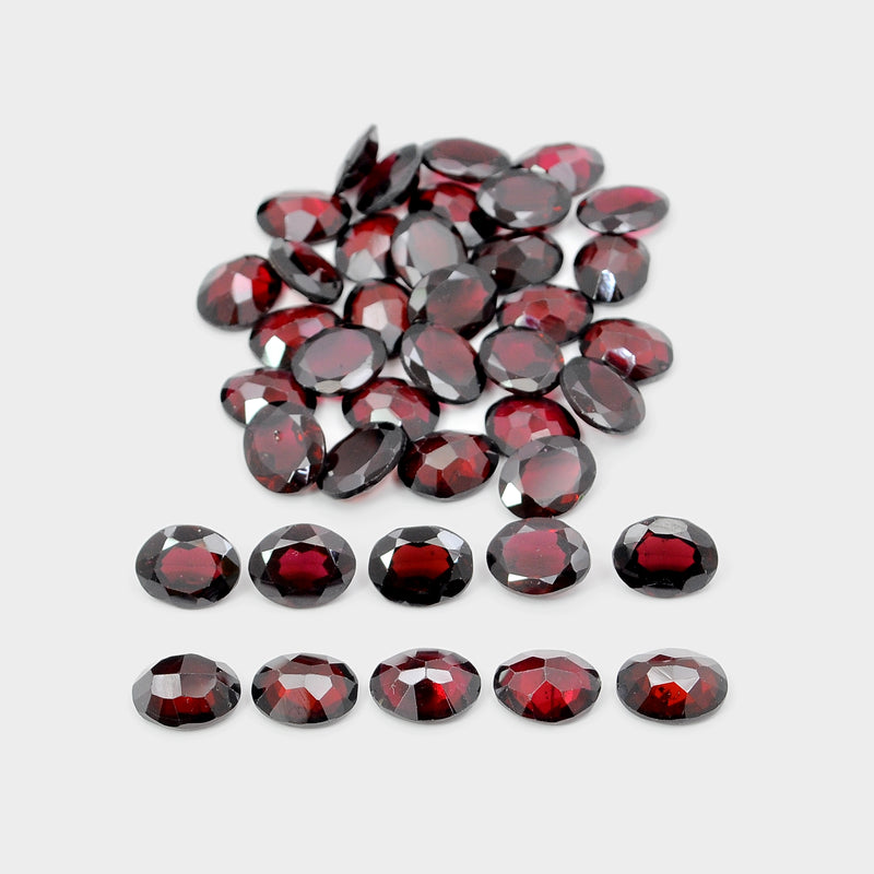 Oval Red Color Garnet Gemstone 114.24 Carat