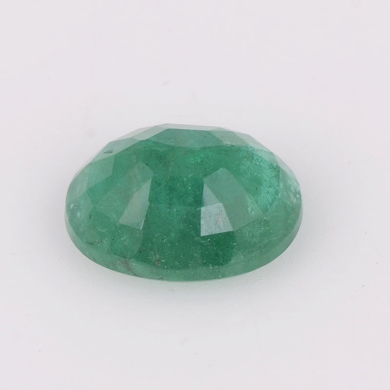 1 pcs Emerald  - 4 ct - Oval - Green - Transparent