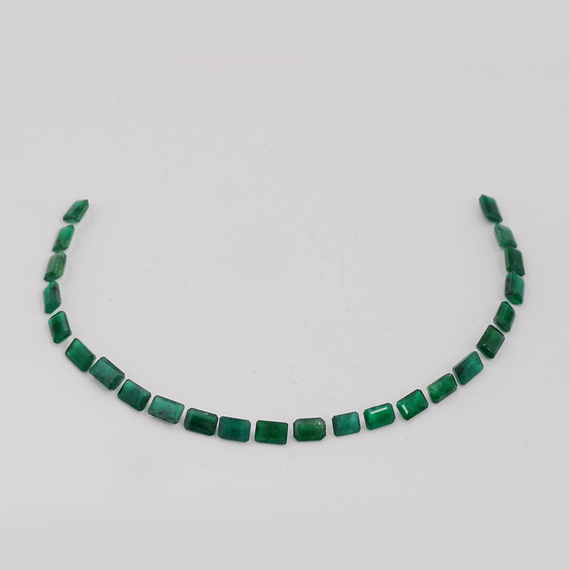 24 pcs Emerald  - 13.97 ct - Octagon - Green