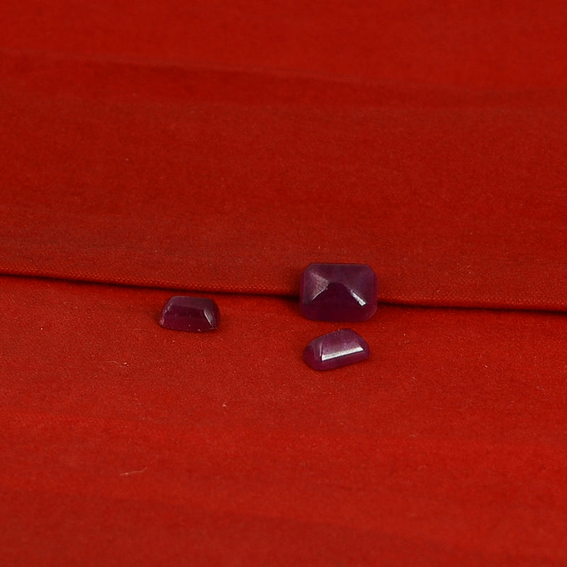 4.20 Carat Red Color Octagon Ruby Gemstone