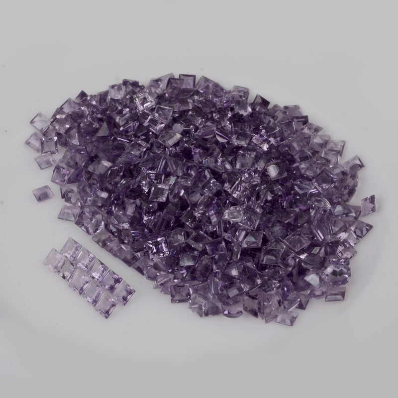 665 pcs Amethyst  - 300.15 ct - Square - Purple