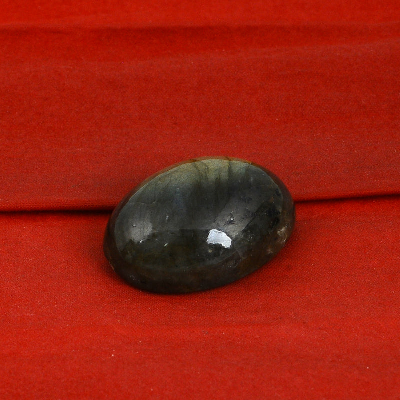 54.25 Carat Green Mix Color Oval Labradorite Gemstone