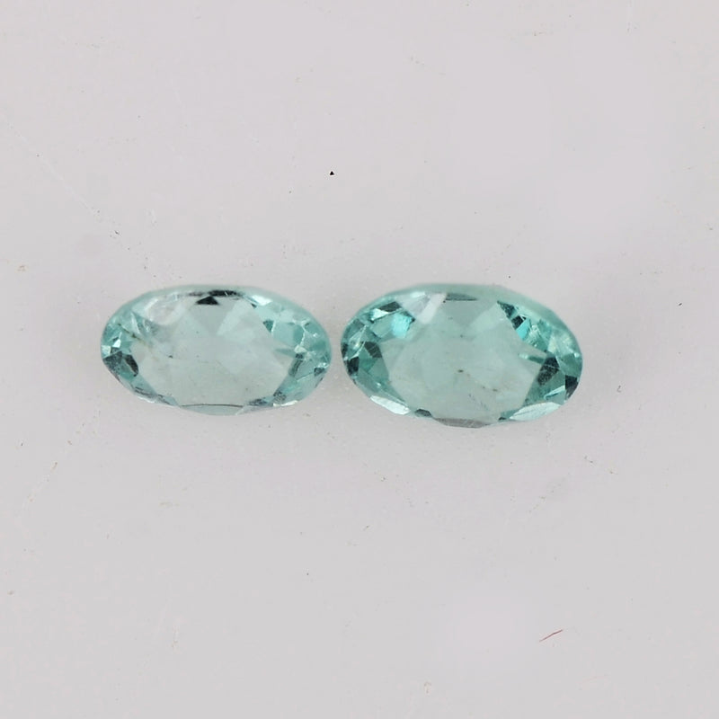 0.38 Carat Greenish Blue Color Oval Apatite Gemstone