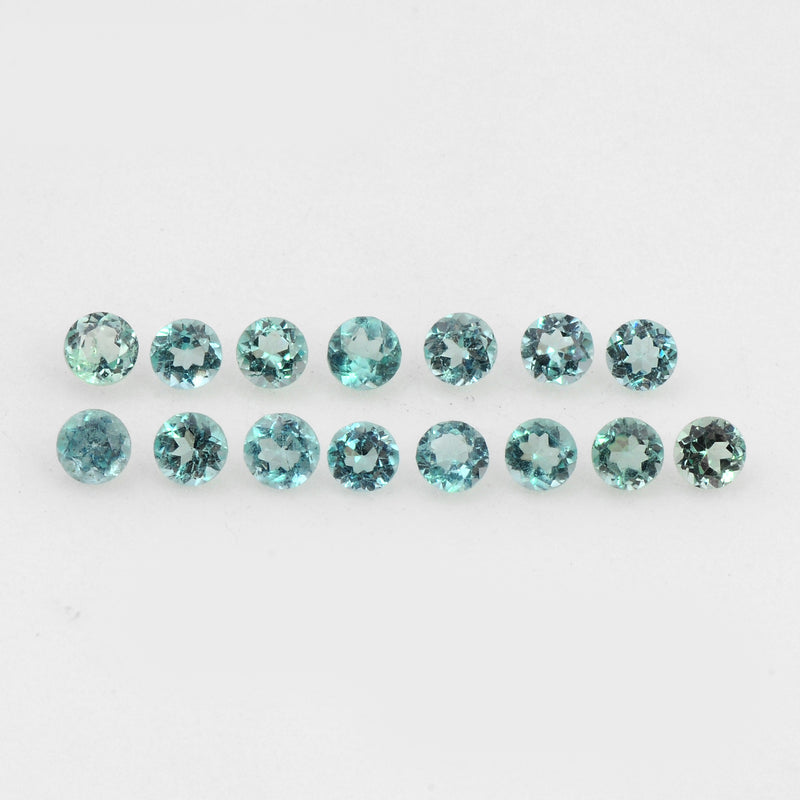 1.06 Carat Greenish Blue Color Round Apatite Gemstone