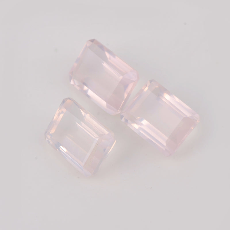 23.79 Carat Octagon Pink Rose Quartz Gemstone