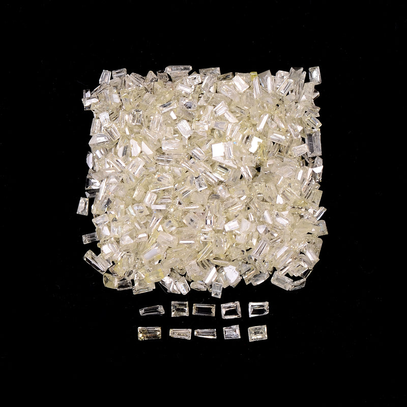 Tapered Baguette White Color Diamond 4.17 Carat