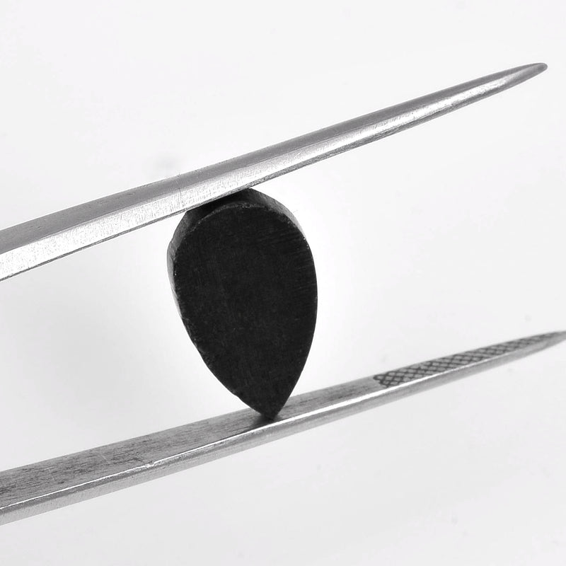 6.90 Carat Rose Cut Pear Fancy Black Diamond-AIG Certified
