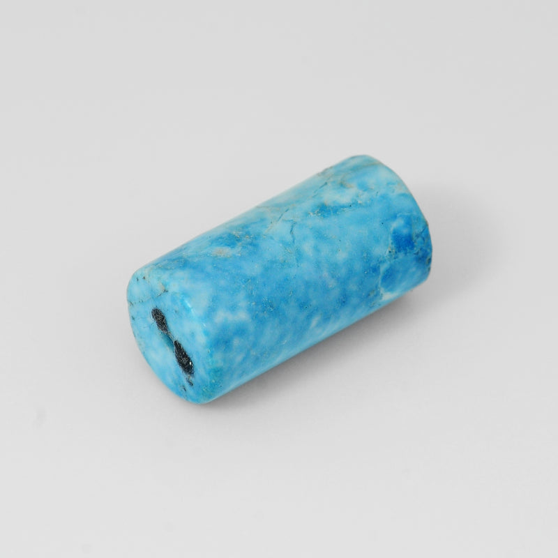 Tube Blue Color Turquoise Gemstone 36.88 Carat