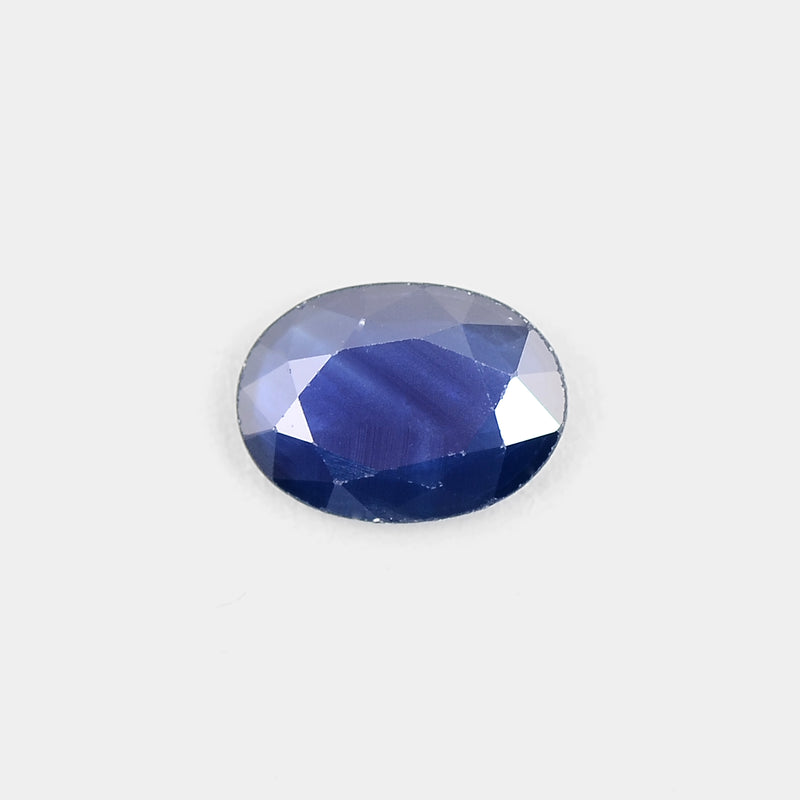 Oval Blue Color Sapphire Gemstone 0.87 Carat