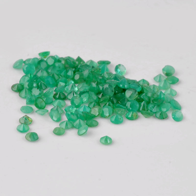 7.50 Carat Green Color Round Emerald Gemstone