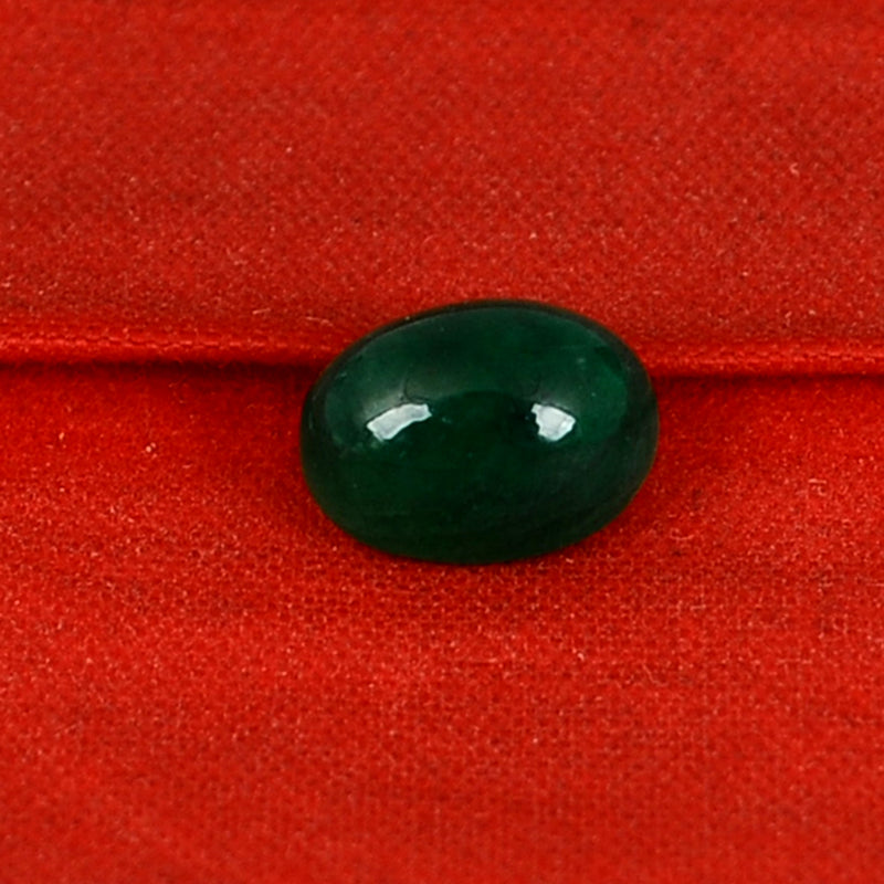 Oval Green Color Emerald Gemstone 0.85 Carat