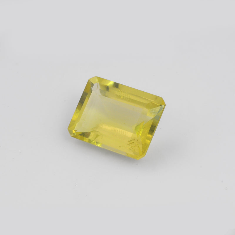 19.20 Carat Yellow Color Octagon Lemon Quartz Gemstone