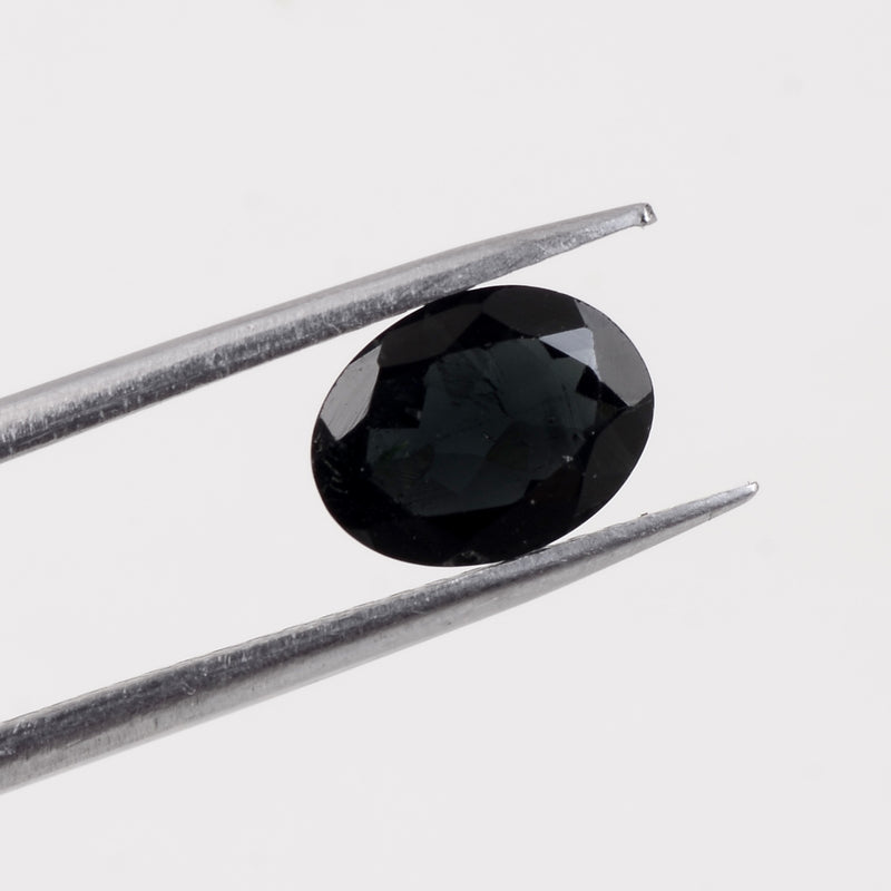0.95 Carat Black Color Oval Tourmaline Gemstone