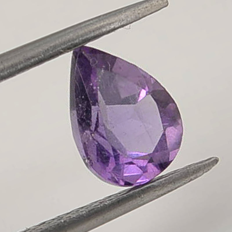 5.60 Carat Purple Color Pear Amethyst Gemstone