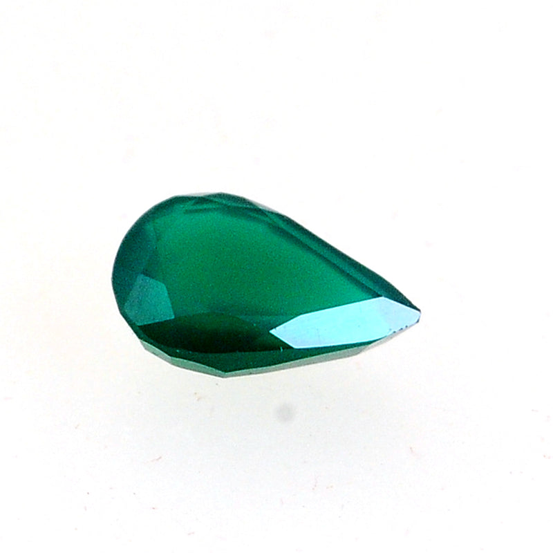 1.05 Carat Green Color Pear Onyx Gemstone