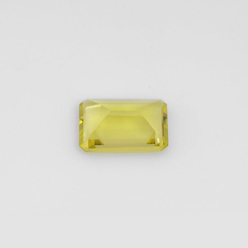 11.10 Carat Yellow Color Octagon Lemon Quartz Gemstone