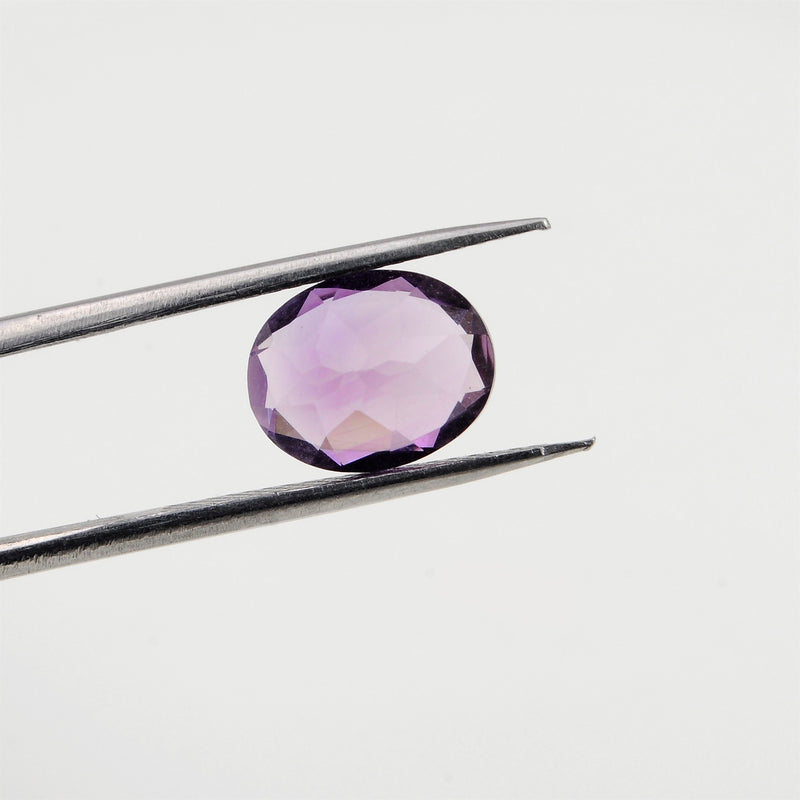 4.72 Carat Purple Color Oval Amethyst Gemstone