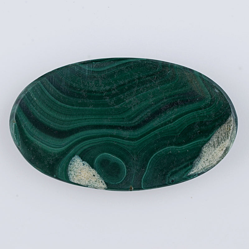 158.5 Carat Green Color Oval Malachite Gemstone