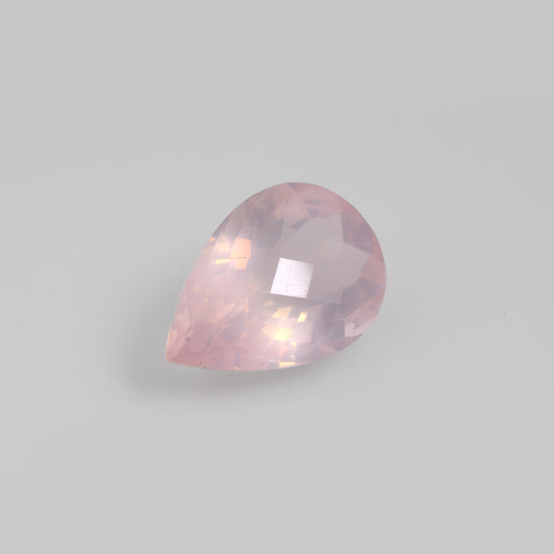 20.90 Carat Pink Color Pear Rose Quartz Gemstone