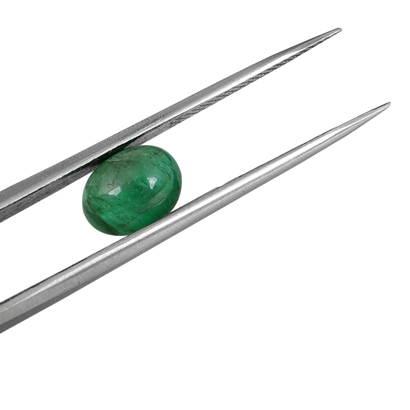 Oval Green Color Emerald Gemstone 3.25 Carat