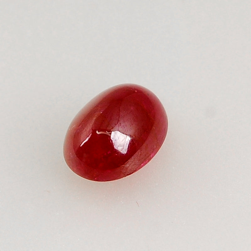 6.45 Carat Red Color Oval Ruby Gemstone