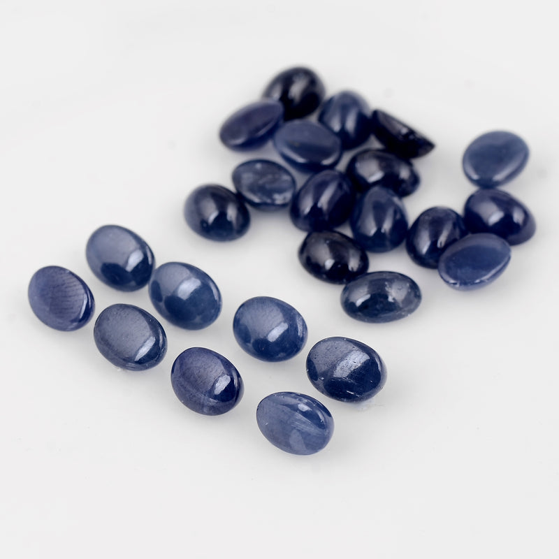 24 pcs Sapphire  - 50.7 ct - Oval - Blue