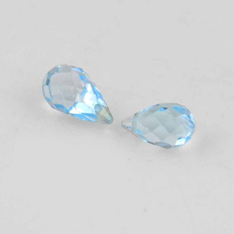 21.8 Carat Blue Color Drops Blue Topaz Gemstone