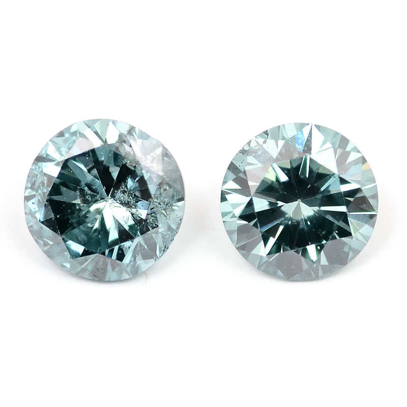 Round Fancy Intense Blue Color Diamond 0.80 Carat - ALGT Certified