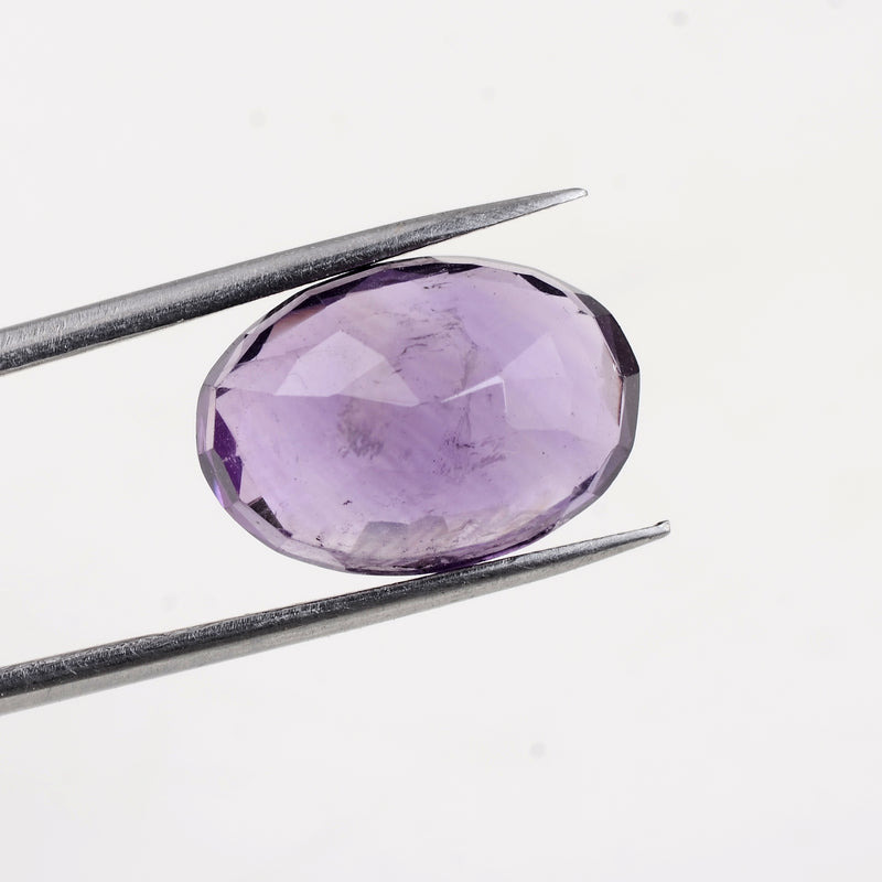 1 pcs Amethyst  - 6.86 ct - Oval - Purple