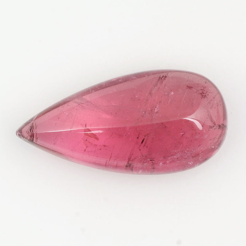 1 pcs Tourmaline  - 8.73 ct - Pear - Intense/Vivid Pink