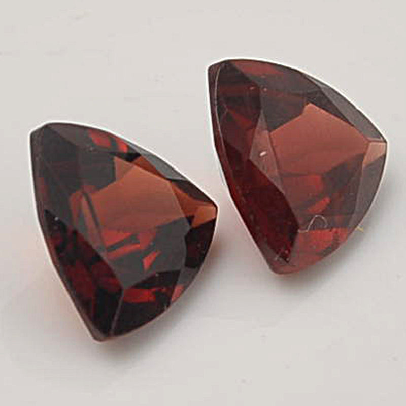 4.80 Carat Red Color Trillion Garnet Gemstone
